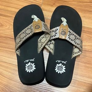 Like New Yellow Box Flipflops
